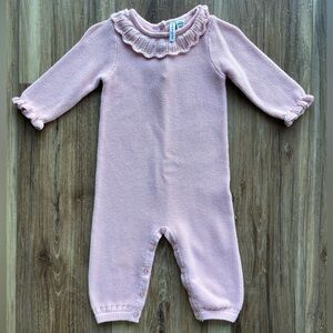 Janie and Jack Light Pink Ruffle One-Piece, 3-6 Months 🎀